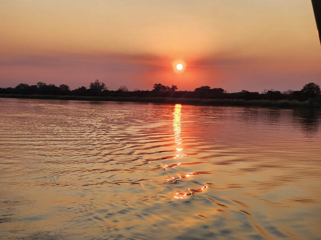 Sunset on the Okavango River